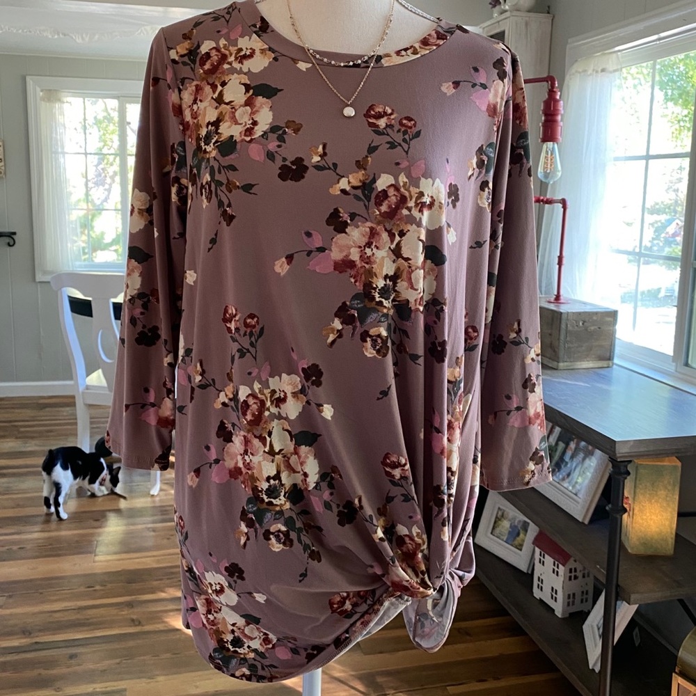 Reborn J floral with cute tie front